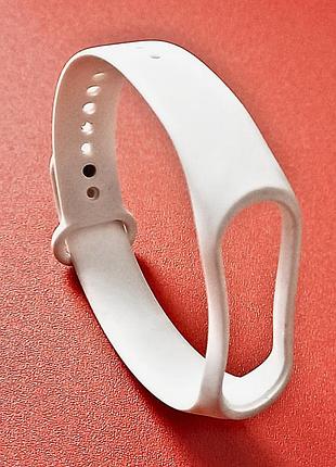 Ремешок для xiaomi mi band 5/6 силиконовый браслет для фитнес-трекера (белый)