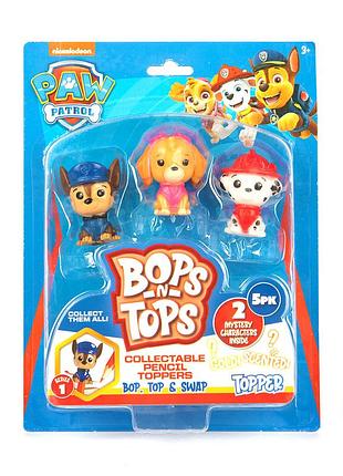Набор коллекционных фигурок-топеров sambro серии "bop n tops" – ежедневный патруль (5 фигурок, в ассорт.)