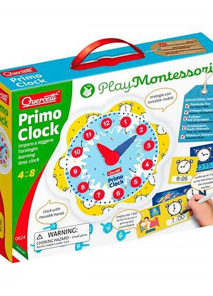 Учебный игровой набор серии "play montessori" - первый годинник (стрелки, 24 фишки, карточки)