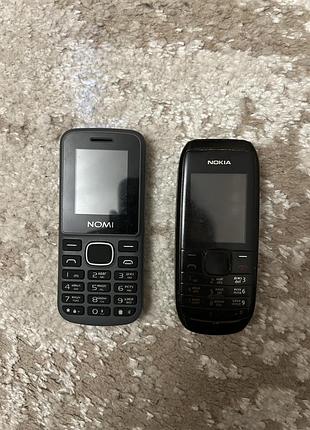 Два кнопочних телефони nokia 1800 i nomi i188