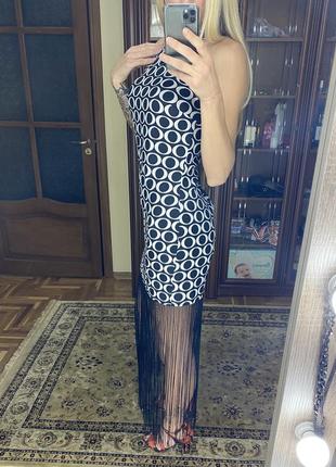 Сукня бахрома вечірній в стилі ретро4 фото