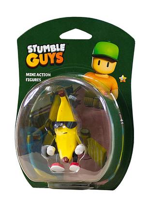Игровая коллекционная фигурка с артикуляцией stumble guys - банан (7,5 cm)