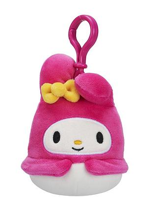 Мягкая игрушка на клипсе squishmallows серии "хелоу китти" - мея мелоди (9 cm)