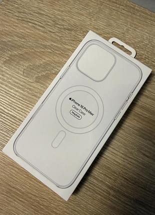 Коробка iphone 16 pro max clear case magsafe