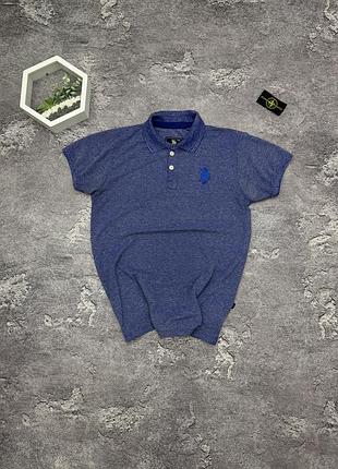 Синя футболка поло u.s. polo assn. оригінал