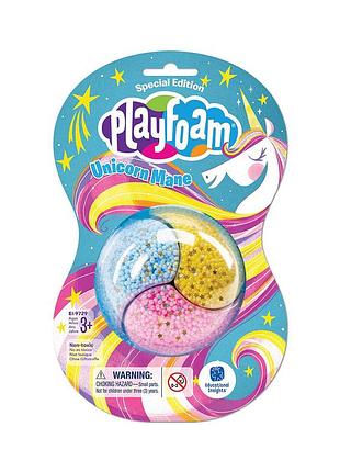 Набор шарикового пластилина educational insights серии playfoam® - грива единорога ( в дисп.)