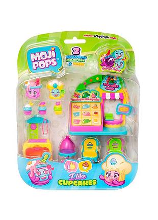 Игровой набор moji pops – капкейк-кафэ (2 фигурки, аксессуары)