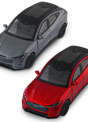 Автомодель - ford mustang mach-e gt 2023 (червоний, сріблясто-сірий)