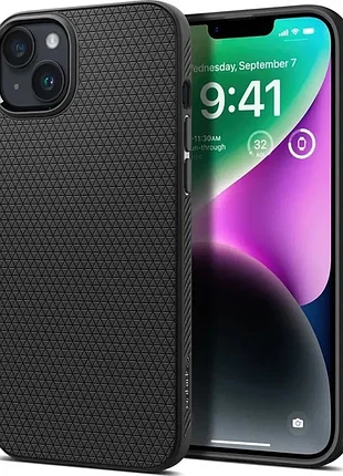 Чехол spigen liquid air для apple iphone 14 (acs05037) matte black original