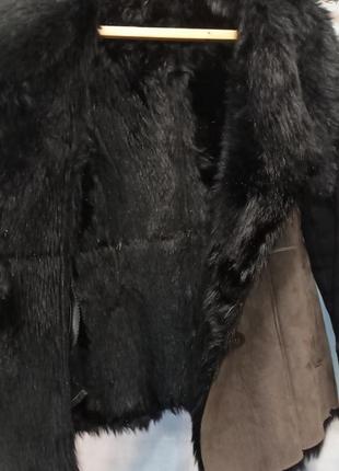 Фирменная дубленка-пальто густой мех 48-50р очень стильная9 фото