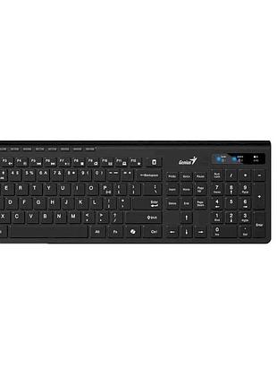 Комплект клавиатуры и мыши genius slimstar 8230 black беспроводной bluetooth 2.4 ghz 114 клавиш 1200 dpi для пк и ноутбука