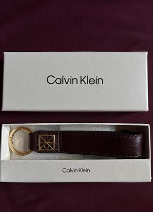 Шкіряний брелок calvin klein