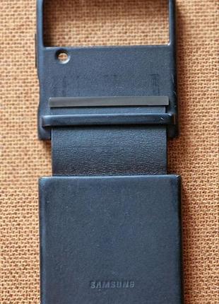 Оригинальный защитный чехол flap leather cover для samsung galaxy flip 4, samsung galaxy z flip 3 + подарок