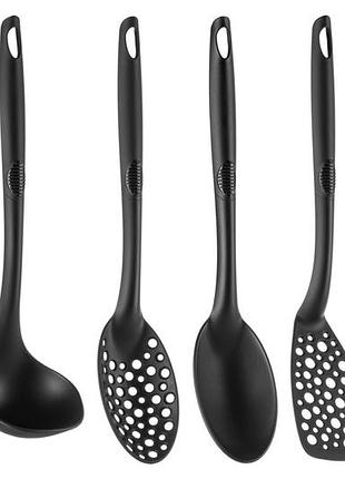Набір кухонного приладдя ardesto geminі gourmet 4 предмети пластик чорний (ar3804gg)