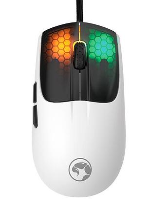 Миша комп'ютерна ігрова marvo wired programmable gaming mouse m727 rgb-підсвічування 1200-12400dpi білий