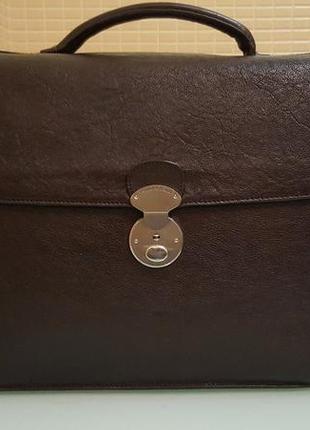 Деловой мужской кожаный портфель arthur&astor original6 фото