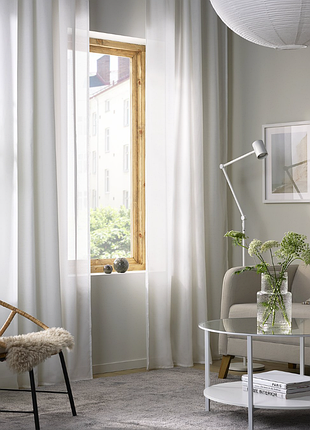 Штора прозора 145х255 ikea  hilja 404.308.14
