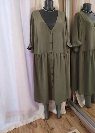 Комфортное на пуговицах платье 👗