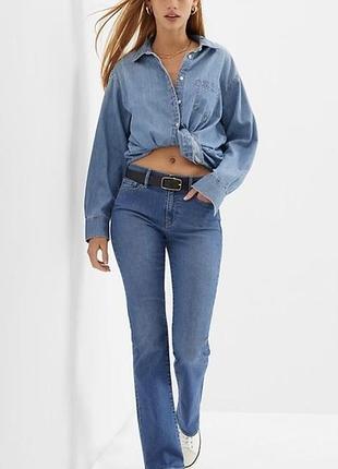 Жіночі блакитні базові джинси bootcut gap s м