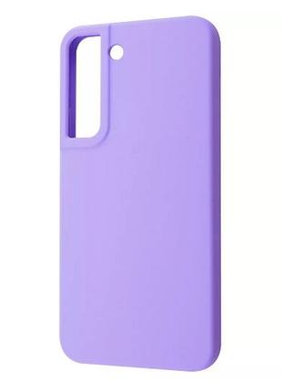 Чехол wave full silicone для samsung galaxy s22, светло-фиолетовый оттенок