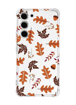 Чехол с утолщёнными углами на samsung galaxy s23 :: осень (принт 107)