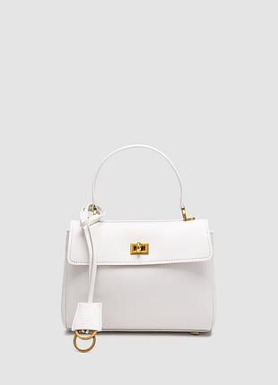 Сумка баленсиага rodeo mini white/gold
