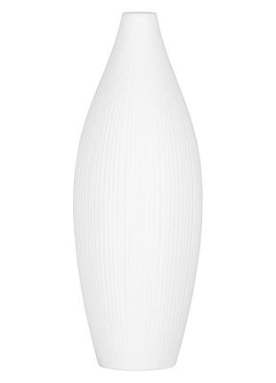Ваза ardesto siena 7х23см фарфор белый (ar3806w)
