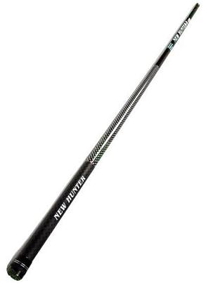 Вудка телескопічна карбонова new hunter carbon gl7041 7 м чорна махова без кілець швидкий стрій 10–30 г для поплавкової риболовлі