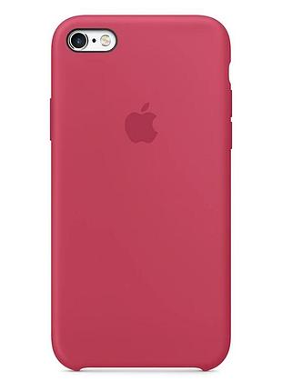 Чехол silicone case для apple iphone 6/6s red raspberry силикон+пластик