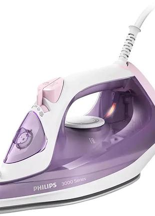 Утюг philips 3000 series с керамической подошвой 2000вт турбопар/постоянный пар (dst3010/30)