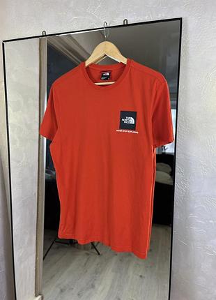 Футболка the north face fine alpine tee | orange box logo