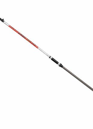 Удочка телескопическая стекловолоконная sam’s fish colored sf24326-6 6 м красная с серебряным и черным с кольцами 1.21 м (в