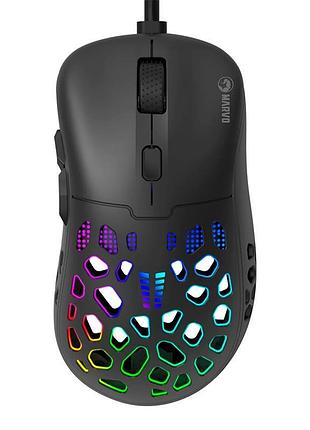 Миша комп'ютерна ігрова marvo wired programmable gaming mouse g946 rgb-підсвічування 400-10000dpi чорний