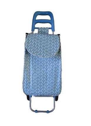 Сумка-візок на колесах stenson mh-2784 до 25 кг (кравчучка) blue