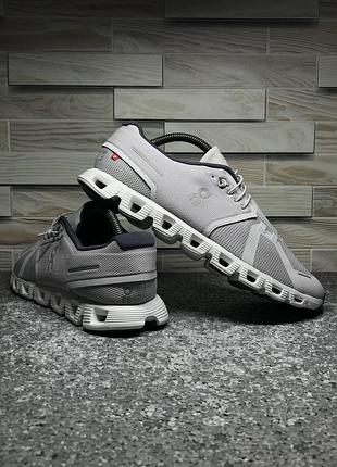 Кросівки чоловічі on cloud 6 glacier/white . оригінал