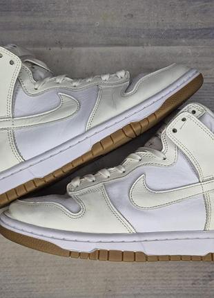 Высокие кроссовки nike dunk high sail gum