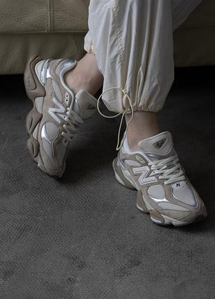 Кроссовки женские new balance 9060 incense raincloud arid stone