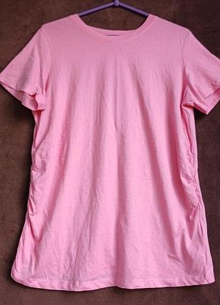 Футболка женская для беременных,  розовая,  l, eur 44-46,  xl, eur 48-50