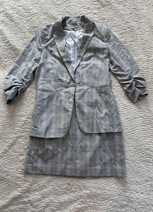 Костюм h&m в сіру клітинку