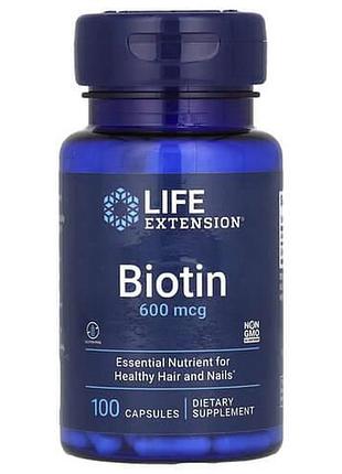 Life extension biotin 600 mcg 100 капсул