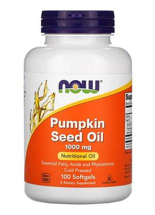 Now pumpkin seed oil 1000 mg 100 капсул