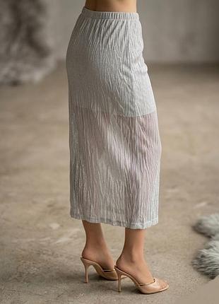 Текстурированная юбка zara 🐚