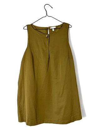 Короткое женское платье из смеси льна h&amp;m