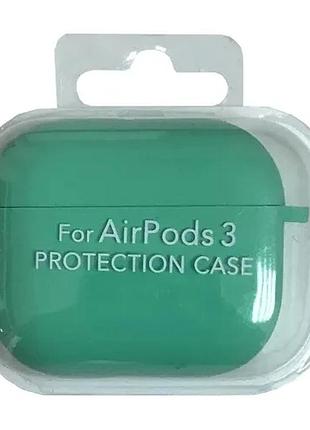 Чехол для airpods 3 silicone case/microfiber mint