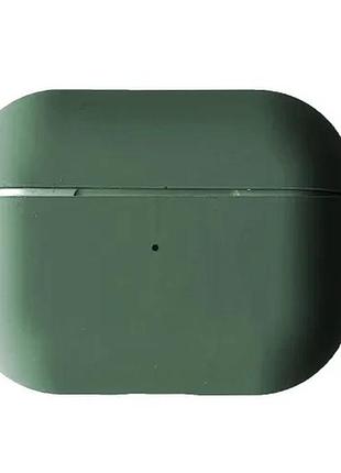 Чохол для airpods pro silicone case/microfiber pine green