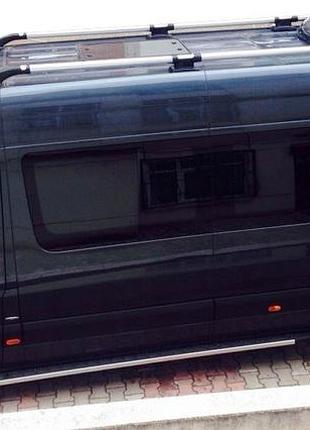 Рейлінги shark (чорні ніжки) для mercedes sprinter w906 2006-2018 рр