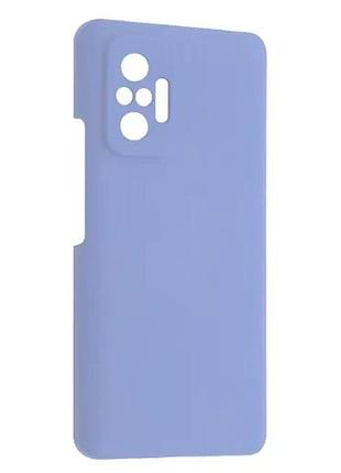 Чохол silicone case luxury для xiaomi redmi note 10 pro lilac