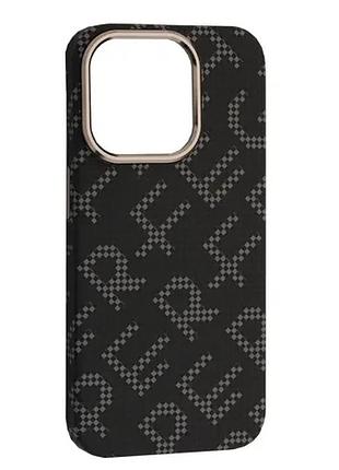 Чохол pc carbon style magsafe for iphone 14 pro black perfect