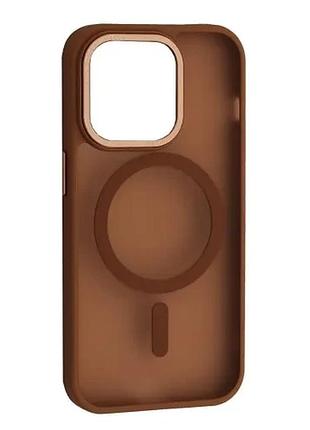 Чохол guard matte magsafe for iphone 13 pro max gold