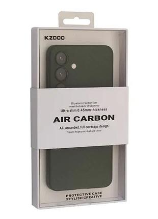 Чехол kzdoo air carbon for samsung s25 green